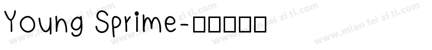 Young Sprime字体转换